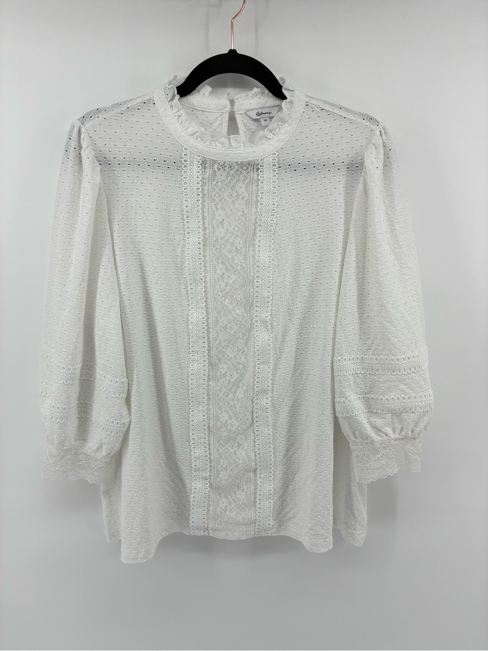 Classic White Lace Pintuck Blouse - Women Tops